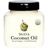Daana Organic Coconut Oil for Skin: Extra Virgin, Cold Pressed (12 oz)