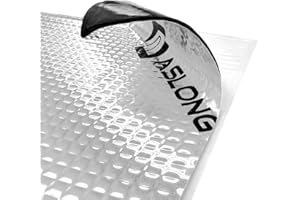 ASLONG 80 mil 26.9 sqft Car Sound Deadening Mat, Butyl Automotive Sound Deadener, Audio Noise Insulation and dampening Material, Silver