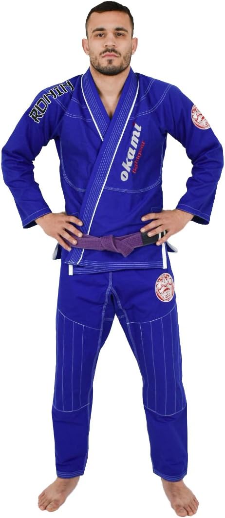 Okami-Fightgear Men's Ronin Bjj Gi Jacket - Blue, Size A1