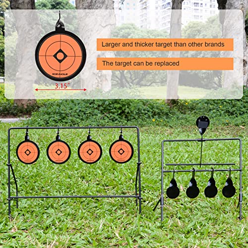 Ideagle BB Gun Targets, Auto Resetting Metal Spinning Target Airsoft