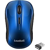 LeadsaiL Wireless Mouse Silent 2.4G USB Computer Mouse Compact Optical Cordless Mouse Mini Quiet Wireless Mice, Noiseless, 4