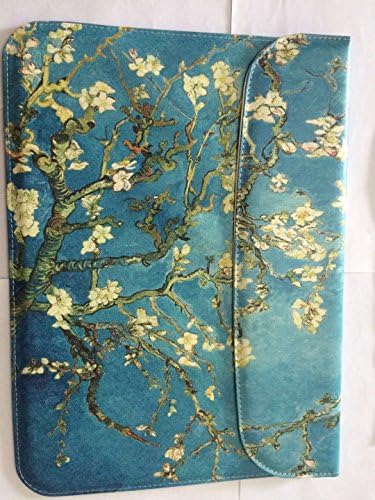 Scabell Water-resistant PU Leather Sleeve for iPad Pro, MacBook Air and Pro, Notebook,13 Inch (Apricot blossom)