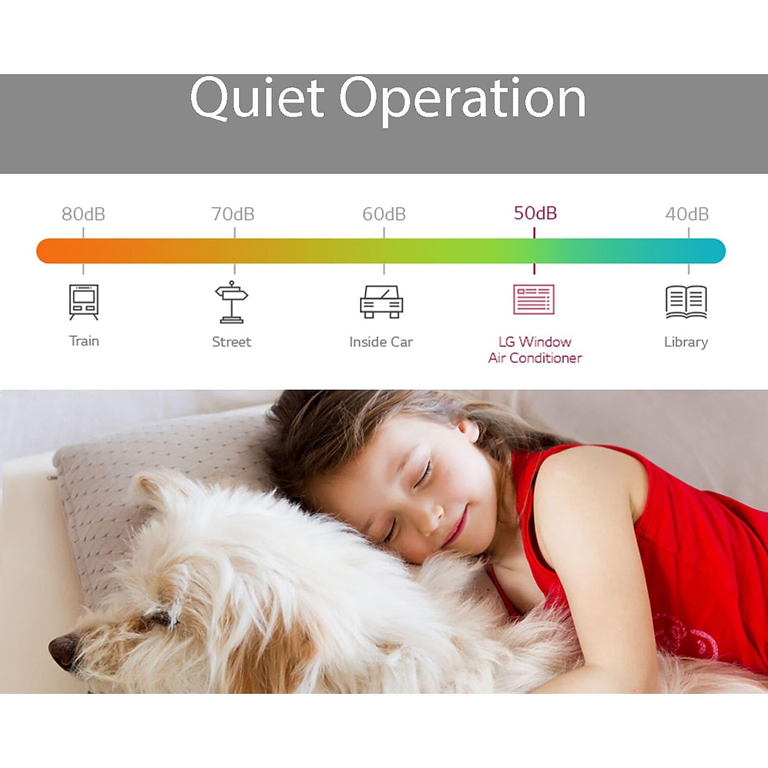 LG LW5016 Wndow AC, White