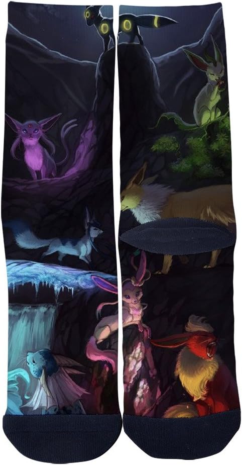 EveninSky Men's Women's Custom The Pocket Animal Elves Creative Casual Crew Socks