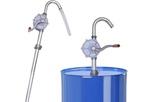 LYCARESUN 15 to 55 Gallon Drum Pump, Upgraded All-Aluminum Oil Transfer Barrel Pump, Hand Fuel Pumps for Diesel, Kerosene, Hydraulic Fluid