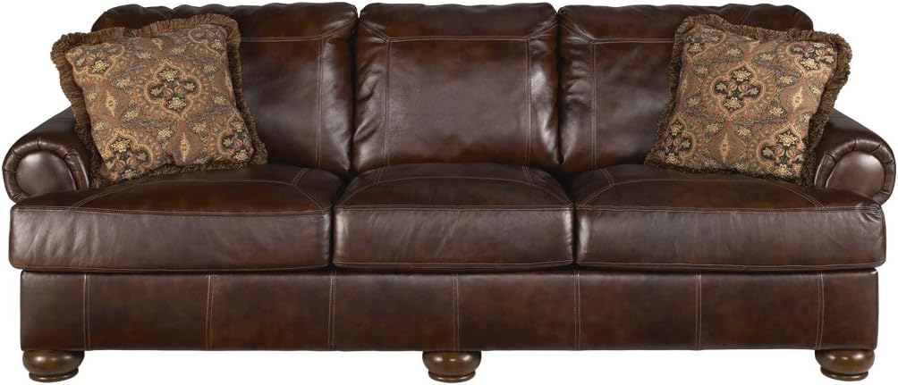 Amazon Com Signature Design By Ashley Axiom Leather Sofa