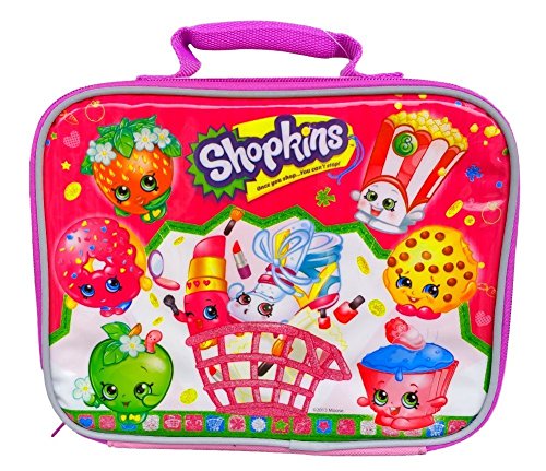 Shopkins Characters Shopping Cart Lunch Box Sparkle Pink