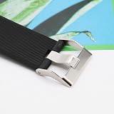OTOTEC Silicone Watch Strap for ID115Plus HR Smartwatch - Black 170-225mm view 6