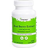 Vitacost Acai Berry Extract - 1000 mg per Serving- 120 Capsules