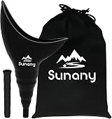 Sunany Female Urinal Silicone Urination Device Portable Women Pee Funnel Camping