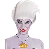 Fun Costumes Disney The Little Mermaid Adult Ursula Wig | White Ursula Wig Costume Accessory for Cosplay Dress Up Standard