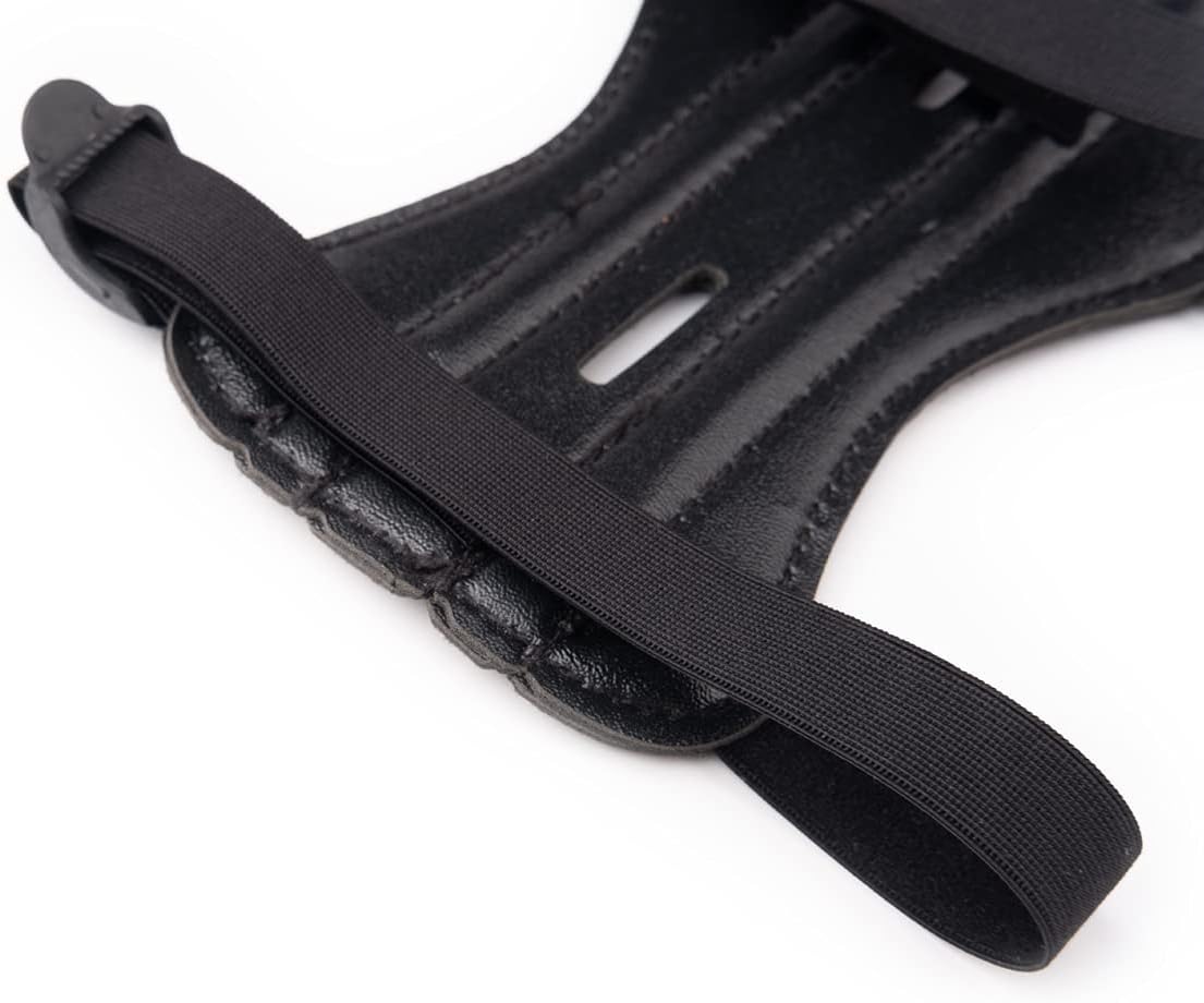 LOKHEIRA ARCHERY Archery Arm Guard, Leather Forearm Protector w/Bow Adjustable 3-Strap Buckles for Shooting Hunting Practice(1 Sets) : Sports & Outdoors