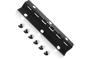 YOBFO Mailbox Door Hinge,Mailbox Hinge Replacement Parts for Imperial,Size 6 with 6 Screw Holes,Screws Incleded-Black