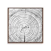 Framed Canvas Wall Art Annual Trajectory Canvas Prints Home Artwork Decoration for Living Room,Bedroom - 16x16 inches