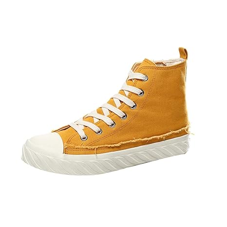 yellow canvas shoes mens
