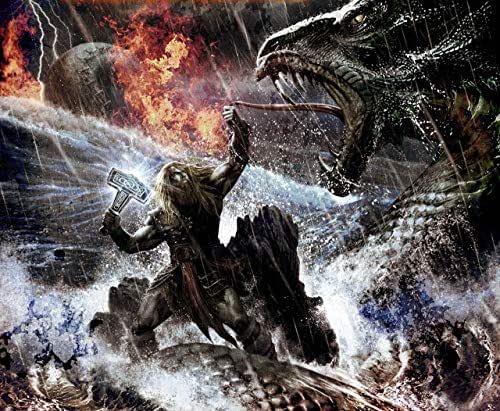 Amazon Com Framed Thor Fighing Againts Jormungand Canvas Wall Art Decoration The Thunder God Donar Norse Art Pagan Canvas Viking Canvas High Quality Printing Internal Genuine Wooden Frame 3d Effect Handmade Amazon Com Framed Thor Fighing Againts Jormungand Canvas Wall Art Decoration The Thunder God Donar Norse Art Pagan Canvas Viking Canvas High Quality Printing Internal Genuine Wooden Frame 3d Effect Handmade