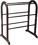 Frenchi Home Furnishing Quilt Rack Cherry Finish