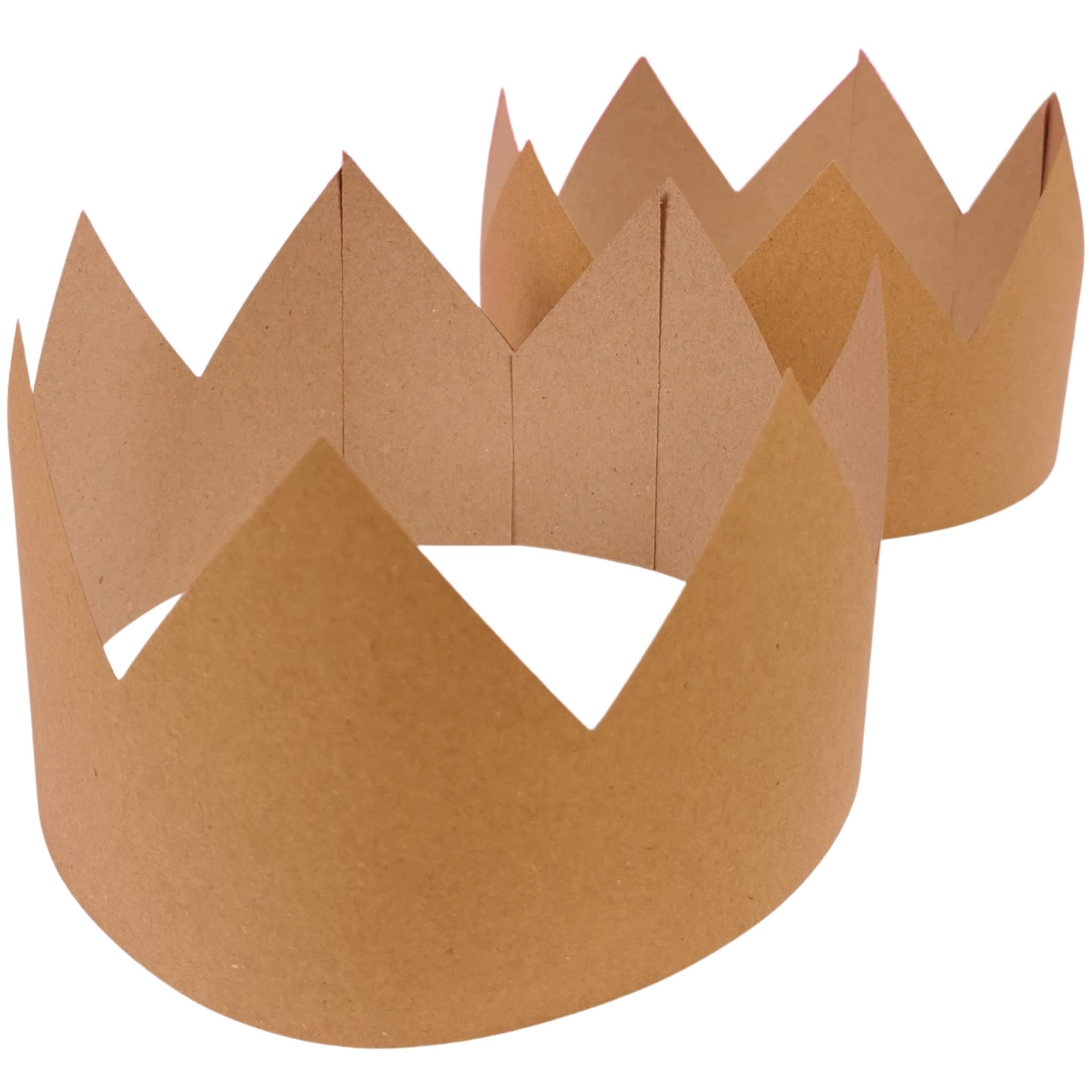 BCreativetolearn 12 Crown Party Hats - Birthday Crown Hat Making Kit, Make Your Own Crowns To Decorate 18cm Diameter.
