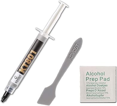 Amazon Kt801 4g Cpu グリス シリコングリス Cpu Pc Cpuグリス 熱伝導グリス グリス Cpu Cpu 冷却グリス 絶縁タイプ 伝導性4 95w M K 優れた熱伝導率 通用 シリコングリス 通販