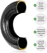 Spares2go Wheelbarrow Wheel Tyre and Inner Tube 4.00-8 4.80-8 35psi view 4