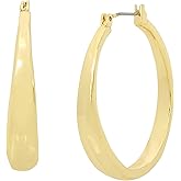 Robert Lee Morris Soho Womens Textured Hoop Earrings