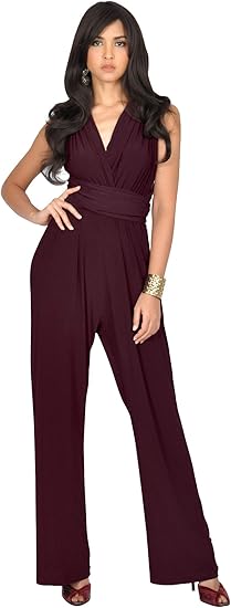 wine jumpsuit formal