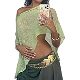 Women Sheer Poncho Top Knit Crochet Lightweight See Through Shawl Summer Shrug Beach Cover Up