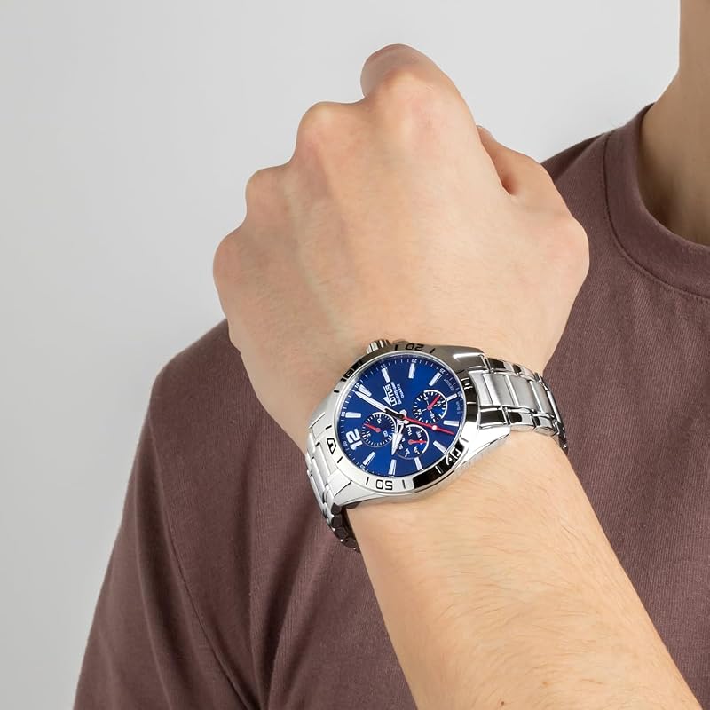 Herrenuhr Analog aus Edelstahl 316l Silberfarben