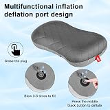 flintronic Camping Pillows Inflatable Travel Pillow Neck Ergonomic 46x31x11 cm view 3