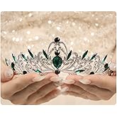 Rannyrena Silver Crystal Tiaras and Crowns for Women Sparkling Rhinestone Queen Crowns Princess Birthday Wedding Bridal Hair Accessories