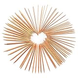 FairyStar 5 Sets of 15 Sizes 8'' (20cm) Double Pointed Carbonized Bamboo Knitting Kits Needles Set （ 2mm - 10mm）