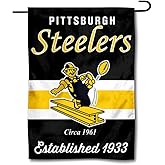 Steelers Throwback Retro Vintage Garden Flag Double Sided Banner