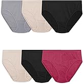 Fruit of the Loom Women's No Show Seamless Underwear, Amazing Stretch & No Panty Lines, Available in Plus Size