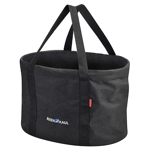 KlickFix Fahrradkorb Shopper, Schwarz, 29 x 38 x 25cm, 0300S