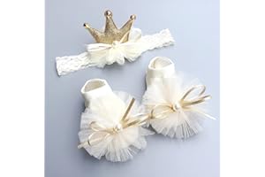 Pedolltree Reborn Baby Dolls Shoes Accessories 2pcs Sets for 18-24 inch Reborn Baby Girl Include Socks Headband