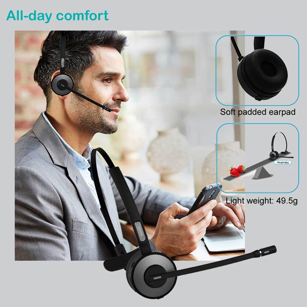 Bluetooth Headset for Cell Phones,YAMAY Wireless Headset with