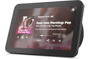 AMAZON ECHO & ALEXA Amazon Echo Show 8, With Spatial Audio and Alexa+ Early Access, Smart Home Hub, ideal for open living spaces, Charcoal