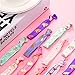 BBTO 40 Pieces Unicorn Colorful Hair Ties Bracelet Party Favors Birthday Gifts Supplies, Elastic Ponytail Holders Decorations for Girl and Children (Style 1)