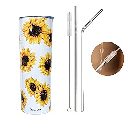 CHIUTUUY 20oz Skinny Tumbler with Lid and