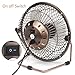 OPOLAR Desk Fan, Ultra Quite Metal Fan with Enhanced Airflow, 360° Rotating Free Adjustment Personal Cooling Office Desktop Small Fan, USB Powered Mini Fan - 6 Inch Blades, One Setting
