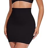 MISS MOLY Shapewear Half Slips for Women High Waist Body Shaper Seamless Tummy Control Skirt Smoother Under Dresses