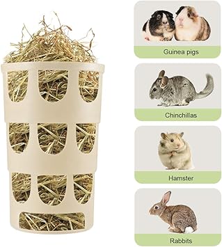 Furpaw Guinea Pig Hay Feeder Hanging Hay Manger Food Bin Bowl