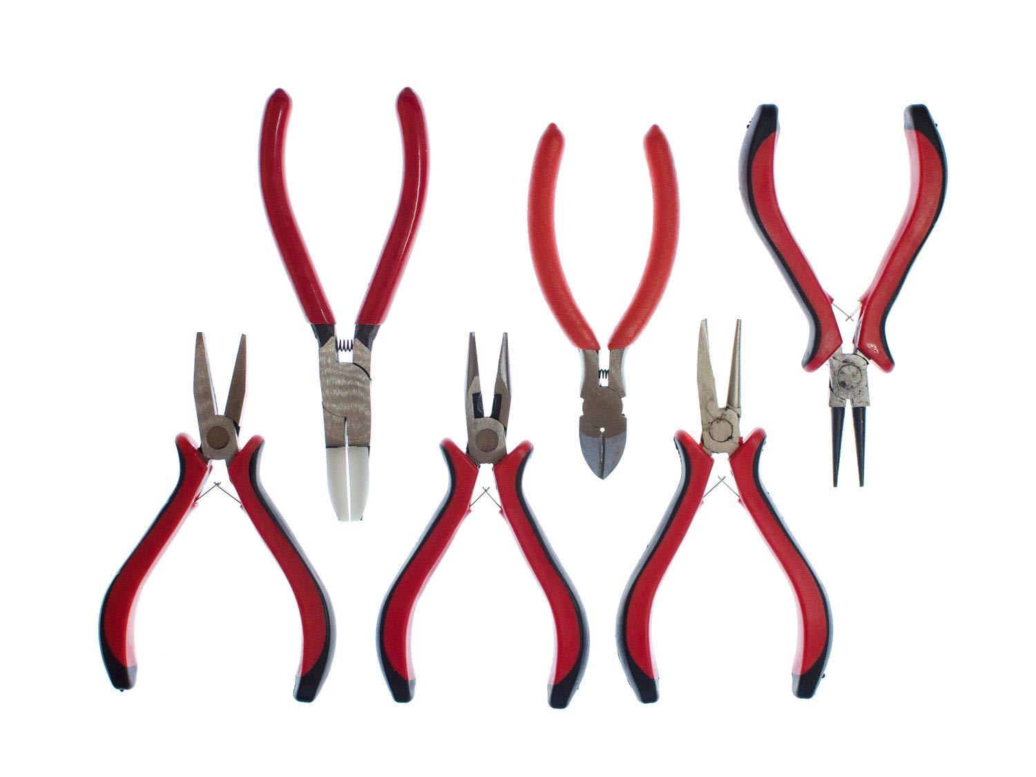 6 pcs Pliers Jewelry Plier Set Flat Nose Bending Miniblings Handwork DIY
