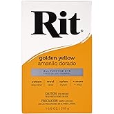 All Purpose Concentrated Rit Dye Powder Single Pack for Clothing, D&eacute;cor, and Crafts &ndash; Golden Yellow
