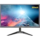 YOTETION 20 inch HD (1600 x 900) Monitor, 75Hz Refresh Rate, HDMI x1 Small Thin Monitor for laptops, Computers and desktops,LED Display, VGA/HDMI Connection.VESA:75 * 75MM (Without Audio)