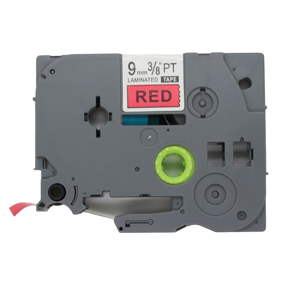 BROVACS 1 Pack Black on Red Label Tape Compatible for Brother P-Touch TZ 421 TZe 421 9mm 3/8" OPA1142