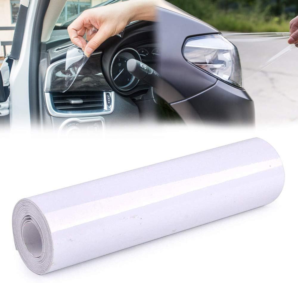 COSMOSS Clear Vinyl Transparent Car Appliance Protective TPU Film 15.5-by-73.5 inch