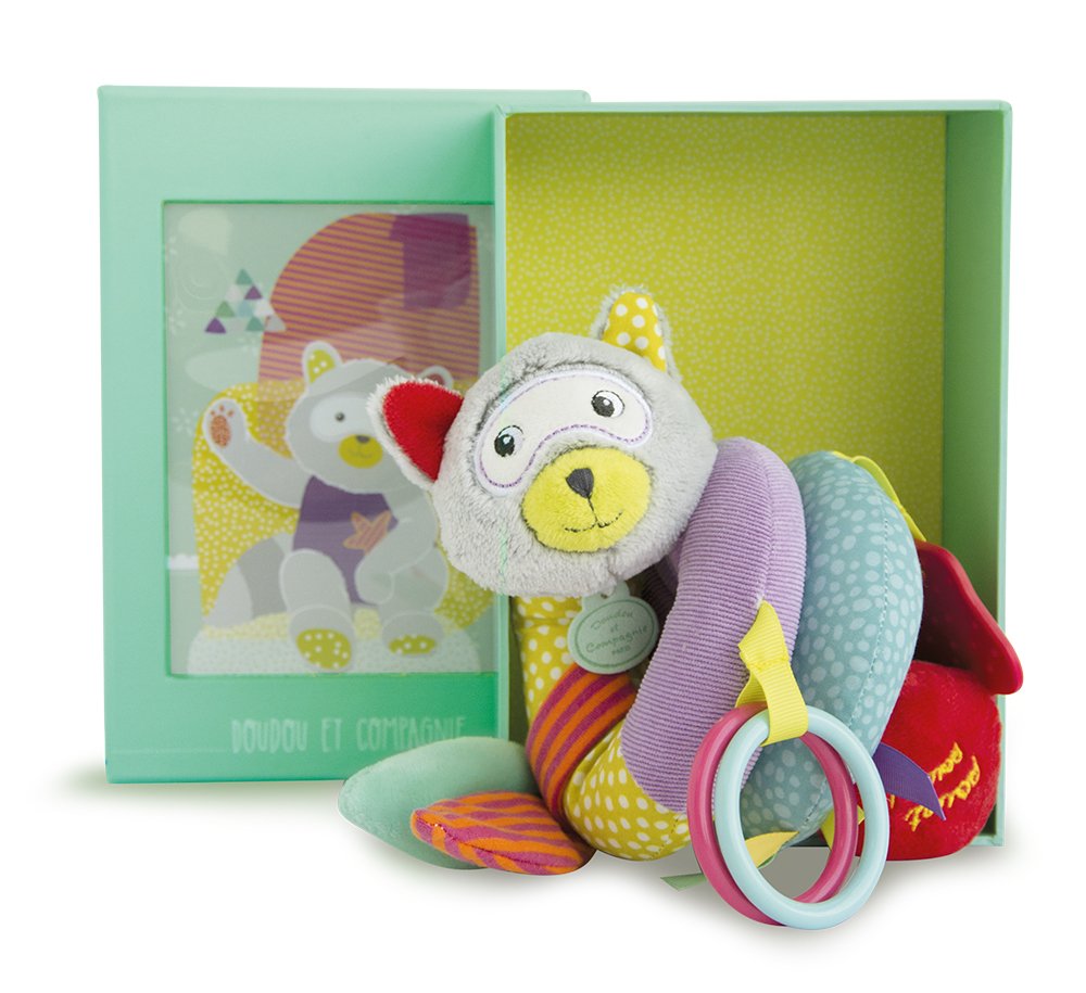 Doudou et Compagnie Activity Spiral Raccoon
