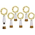 NeoJoy Rechargeable Wine Bottle Lights, LED Cork Lights USB Fairy String Lights Parties Decoration, Warm White