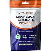 Vitamatic Magnesium (from Glycinate & Oxide) - Supports Muscle, Joint, and Heart Health 250 Grams